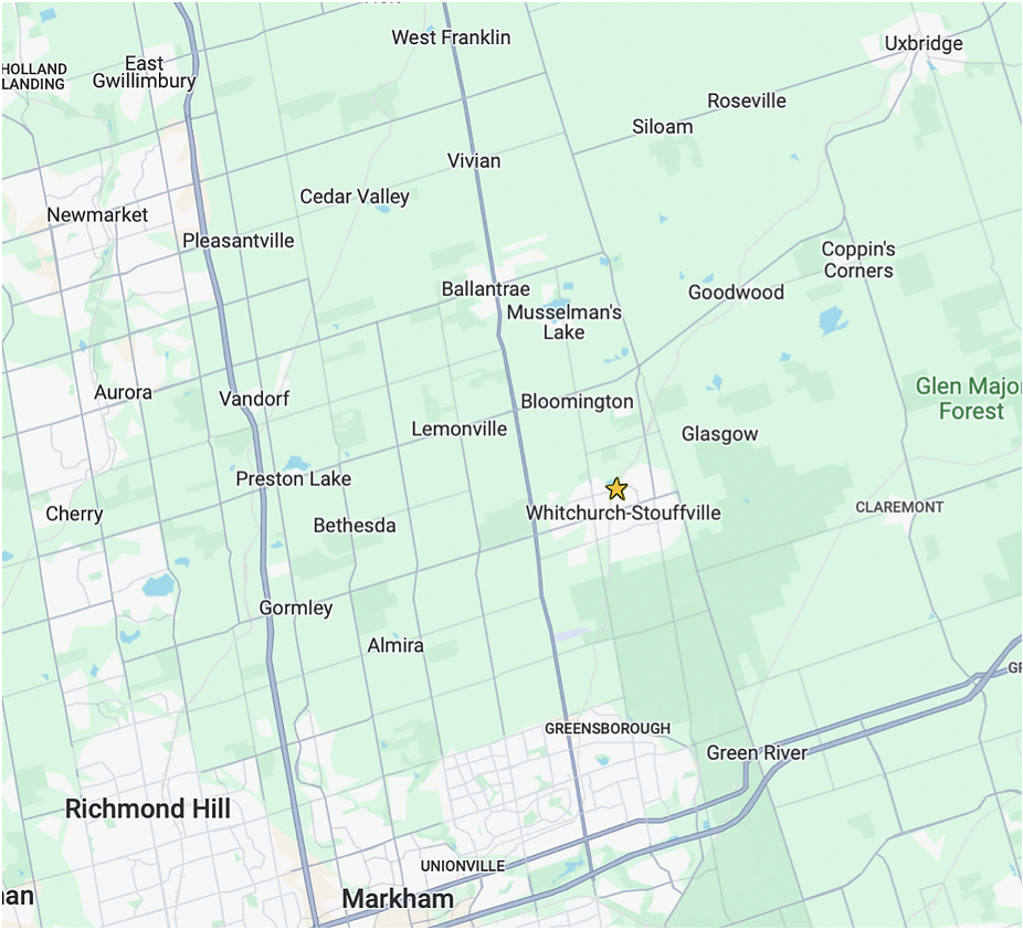 Stouffville Service Area Map
